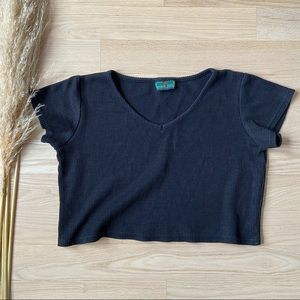 Vintage Higher State Cropped Waffle Tee